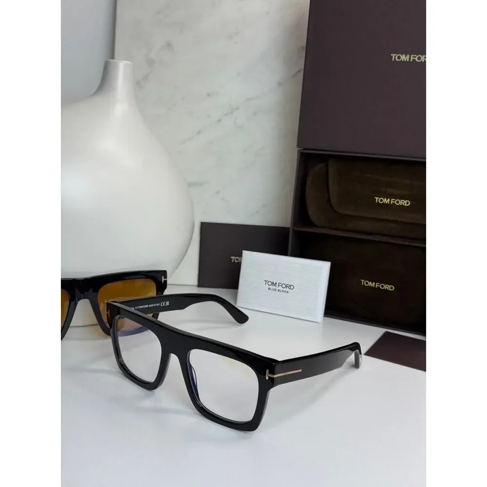 NEW Tom Ford FT6068-B Fausto Clip On Bluelight Frames in Black Yellow